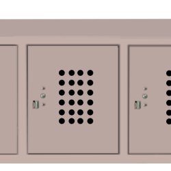 Horizontal Lockers 3-door